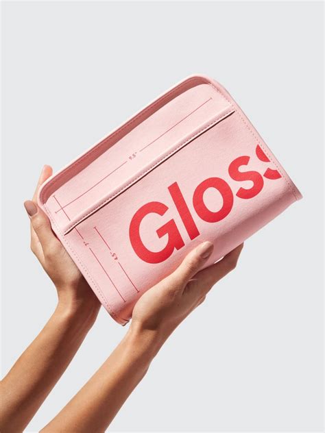 glossiermakeup bag.